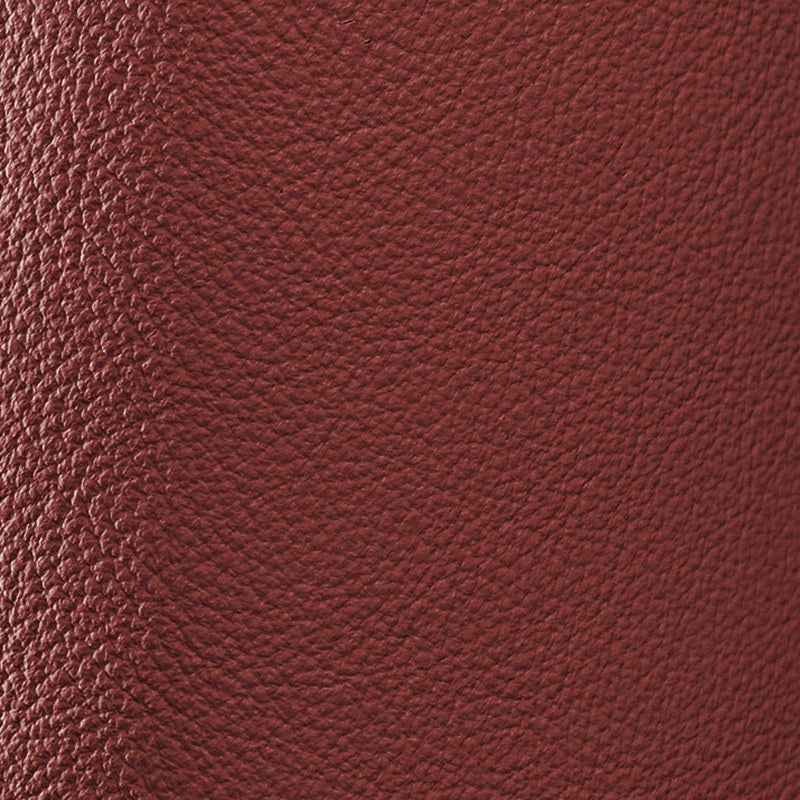Terracotta leather swatch BL-174 – cowhide leather for Basilicca custom leather pool tables