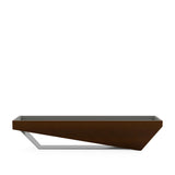 Osaka Shuffleboard, front view, chestnut stain on ash