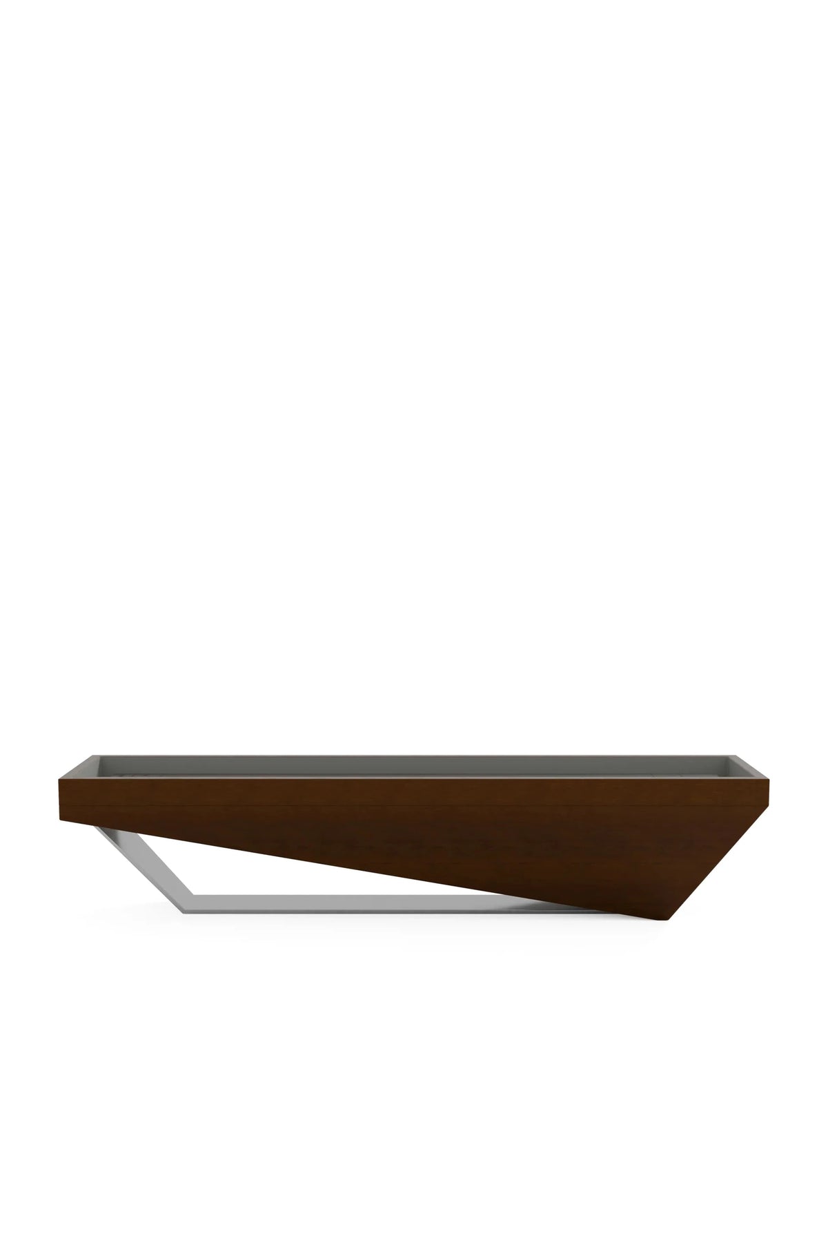 Osaka Shuffleboard, front view, chestnut stain on ash