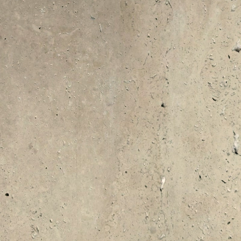 Open pore travertine stone swatch – natural beige unfilled travertine for Basilicca custom pool tables and furniture